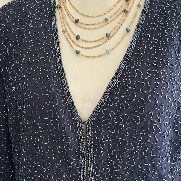 House Of Frazer All Over Sequin Blazer Jacket Size 12 - Picture 7 of 13